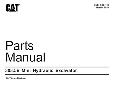 cat 303 mini excavator manual